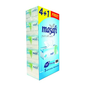 Masafi Facial Tissue 2ply 170 Sheets 4+1