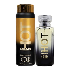 Bernard Dimitri EDT Hot Black Gold Pour Homme 100 ml + Deo Spray 200 ml