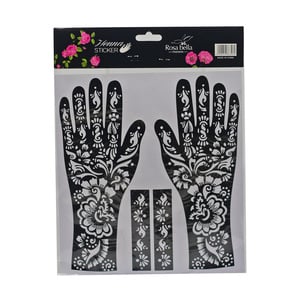 Rosa Bella Henna Sticker Small HN01