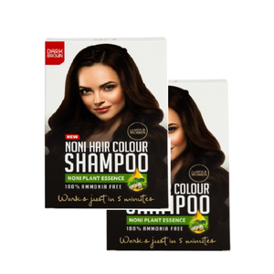 BSY Noni Hair Colour Shampoo Dark Brown 2 x 20 ml