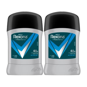 Rexona Motion Sense Active Dry Anti-Perspirant Stick For Men 2 x 40 g