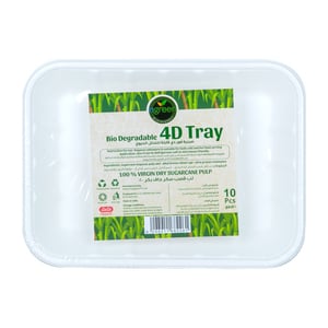 Ngreen Bio Degradable 4D Tray 10 pcs