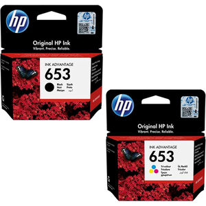 Hp 653 Original Ink Advantage Cartridge + Hp 653 Original Ink Advantage Cartridge, Black+Tri Color(3YM75AE + 3YM74AE)