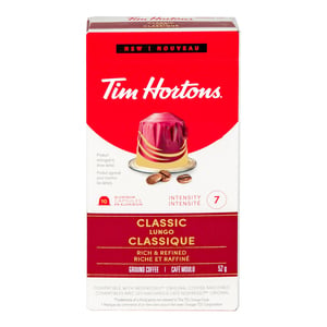 Tim Hortons Classic Lungo Coffee Capsules 52 g