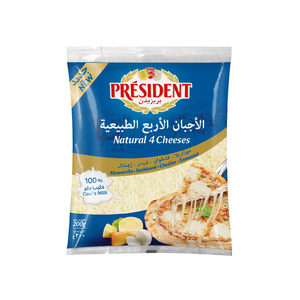 President Shredded Natural 4 Cheeses 200 g