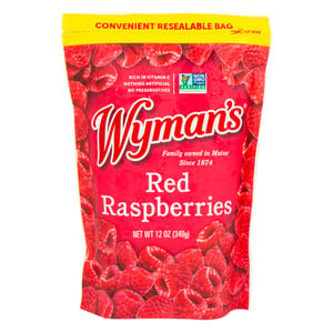 Wyman's Of Maine Red Raspberries 340 g