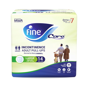 Fine Care Incontinence Adult Pull-Ups Pants Unisex Large Waist Size 100 - 140 cm 14 pcs