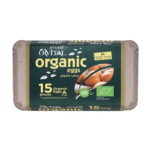 Orvital Organic Eggs Medium 15 pcs
