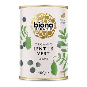 Biona Organic Lentils Vert in Water 400 g