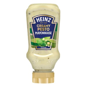 Heinz Creamy Pesto Mayonnaise Top-Down Squeeze Bottle 225 ml