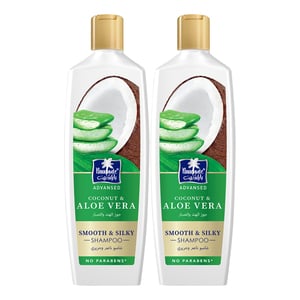 Parachute Advansed Smooth & Silky Shampoo With Aloe Vera & Coconut 2 x 340 ml