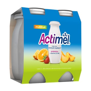 Actimel Multi-Fruit Flavored Low Fat Dairy Drink 4 x 93 ml