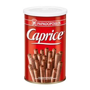 Papadopoulos Caprice Wafer Rolls with Hazelnut and Cocoa Cream 115 g