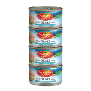 California Garden Light Meat Tuna Chunk In Water And Salt 4 x 170 g