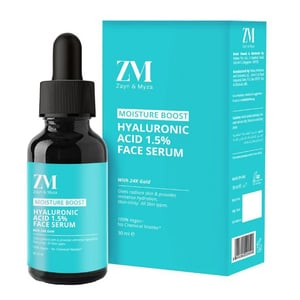 Zayn & Myza Hyaluronic Acid 1.5 % with 24 k Gold Face Serum, 30 ml