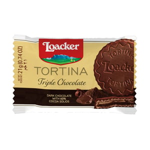 Loacker Gran Pasticceria Tortina Triple Dark 21 g