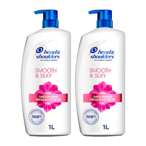 Head & Shoulders Smooth & Silk Anti-Dandruff Shampoo 2 x 1 Litre