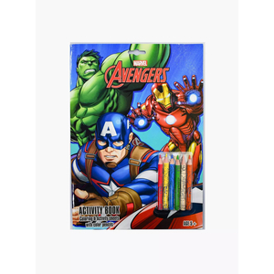 Marvel Avengers Character Coloring Book Set With Pencil MV89774 Assorted Per Pc