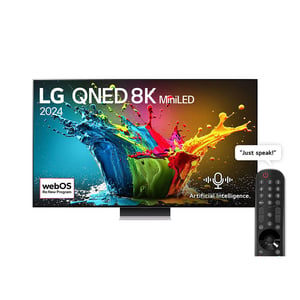 LG 86 Inch QNED MiniLED QNED99 8K Smart TV AI Magic remote HDR10 webOS24 86QNED99T6B, 2024