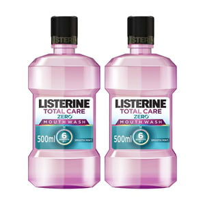 Listerine Total Care Zero Mouthwash 500 ml 1+1