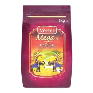 Vee Tee Mega Extra Long Premium Basmati Rice 5 kg