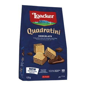 Loacker Quadratini Chocolate Bite Size Wafer Cookies 125 g