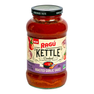 Ragu Kettle Cooked Roasted Garlic Sauce No Sugar Added 680 g