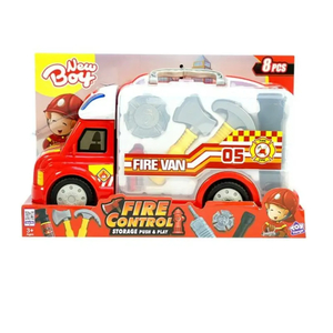 New Boy Fire Control Storage Push & Play, 8 pcs, NB-697981