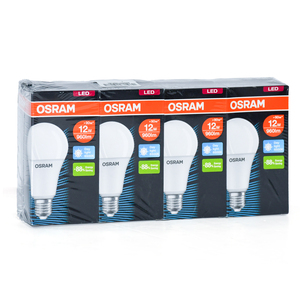 Osram 12W LED Bulb, Daylight, 4 pcs, E27
