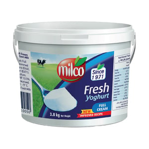 Milco Full Cream Fresh Yoghurt 3.8 kg