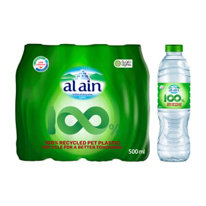 Al Ain Recycle Low Sodium Bottled Water 12 x 500 ml