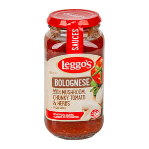 Leggo's Pasta Sauce Bolognese With Mushroom Chunky Tomato & Herb 500 g