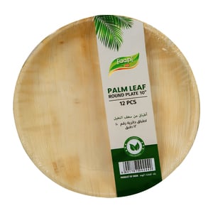 Faani Palm Leaf Round Plate 10