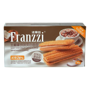 Franzzi Raw Coconut Latte Flavor Sandwich Cookie 92 g