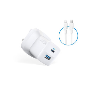 Anker 323 Charger 33W with Type-C to Lightning Charging Cable B2331K21 White