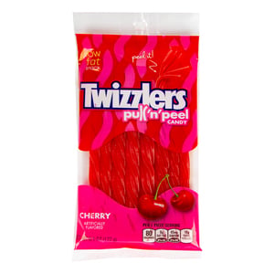 Twizzlers Cherry Flavored Pull n' Peel Candy 172 g