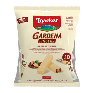 Loacker Gardena Fingers Hazelnut White Chocolate 125 g