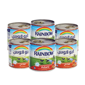 Rainbow Adani Evaporated Milk 6 x 170 g