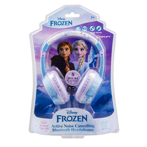 SMD Disney Frozen Padded Bluetooth Wireless Stereo Headphones, Blue, DY-9938-FR