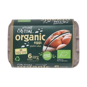 Orvital Organic Eggs Medium 6 pcs