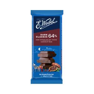 E.Wedel 64% Classic Dark Chocolate 90 g