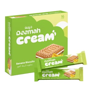 Deemah Banana Cream Biscuits 16 x 27 g