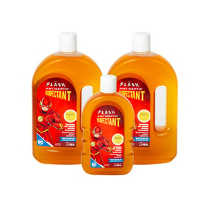 The Flash Antiseptic Disinfectant 2 x 750 ml + 500 ml