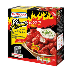 Americana Xtreme Flamin Chilli Boneless Chicken Wings 320 g