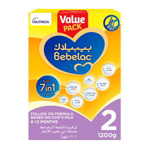 Bebelac Nutri 7in1 Stage 2 Follow On Formula From6-12 Months 1.2 kg