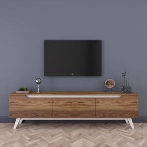 Home Canvas TV Unit Modern Free Standing TV Stand 180 cm - Walnut 795