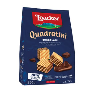 Loacker Quadratini Chocolate Bite Size Wafer Cookies 250 g