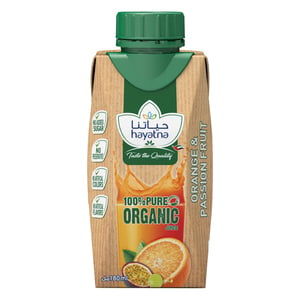 Hayatna Organic Orange & Passion Fruit Juice 180 ml