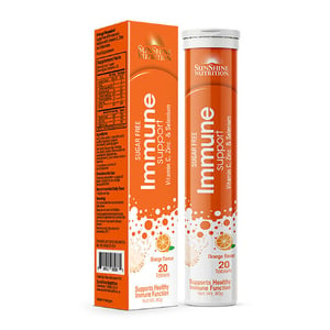 Sunshine Nutrition Immune Support Orange Flavour Effervescent 20pcs