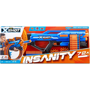 X-Shot Insanity, Mad Mega Barrel with 72 Darts, XS-36609